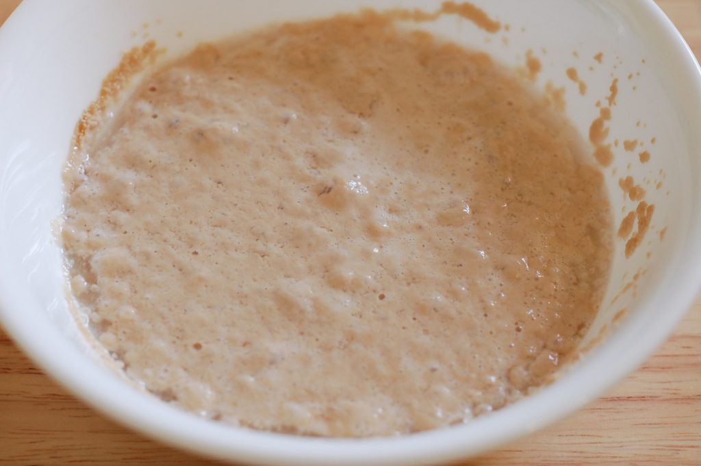 rising yeast in bowl