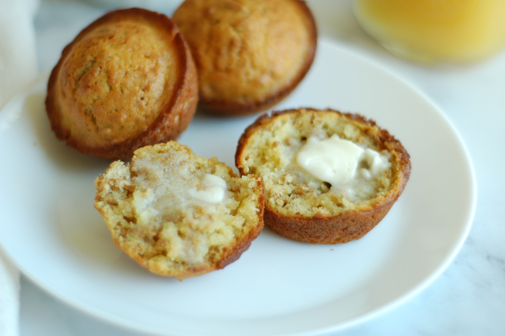 bran muffins on a plate